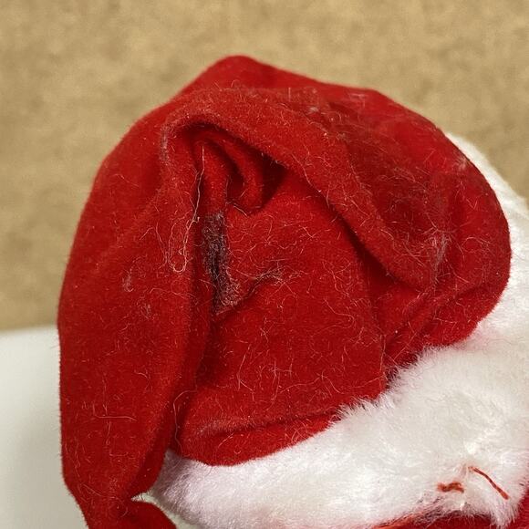 Vintage Hugging Santa Clip On Plush Christmas Tree Ornament 4” Sekiguchi - Picture 5 of 8